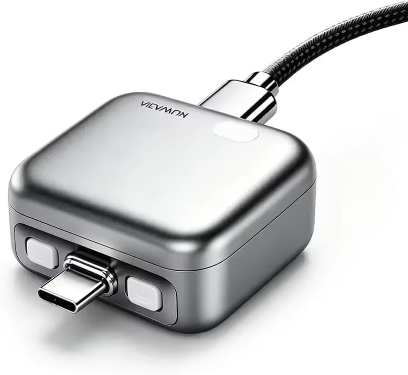 140W Smart Auto Disconnect Charging Adapter, Type-C Overcharge Protection Power Splitter