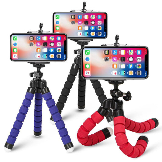Pack of 3 Tripods and 3 Phone Holders total 6 pieces (Free Delivery)