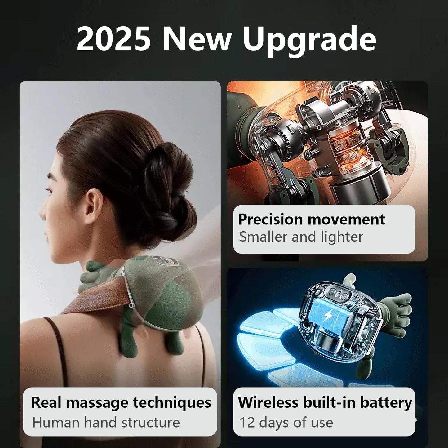 Electric Neck and Shoulder Muscle Massager Wireless