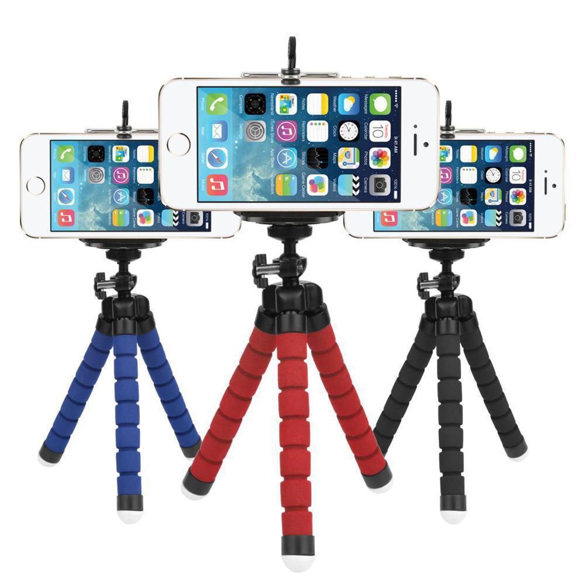 Pack of 3 Tripods and 3 Phone Holders total 6 pieces (Free Delivery)