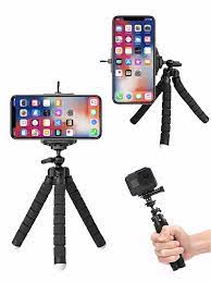 Pack of 3 Tripods and 3 Phone Holders total 6 pieces (Free Delivery)